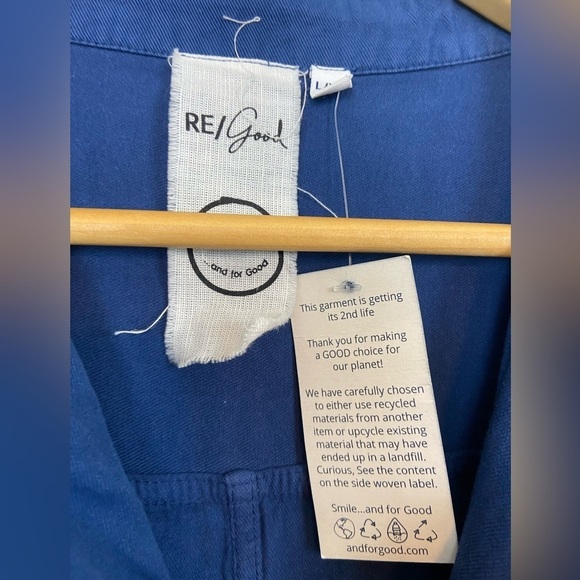 NWT REI Co-op Trailsmith Coveralls 100% Natural Cotton Navy - Picture 2 of 8